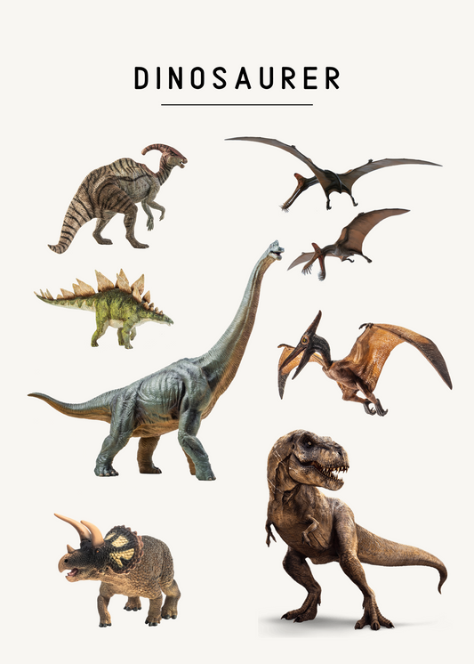 Dinosaurer - børneplakat